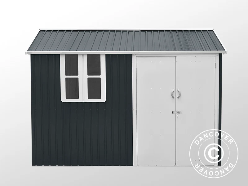 Redskapsbod, 3,02x1,72x2,29m, 5,19m², Antrasitt/Hvit - Image 4