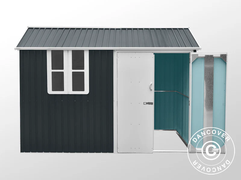 Redskapsbod, 3,02x1,72x2,29m, 5,19m², Antrasitt/Hvit - Image 5