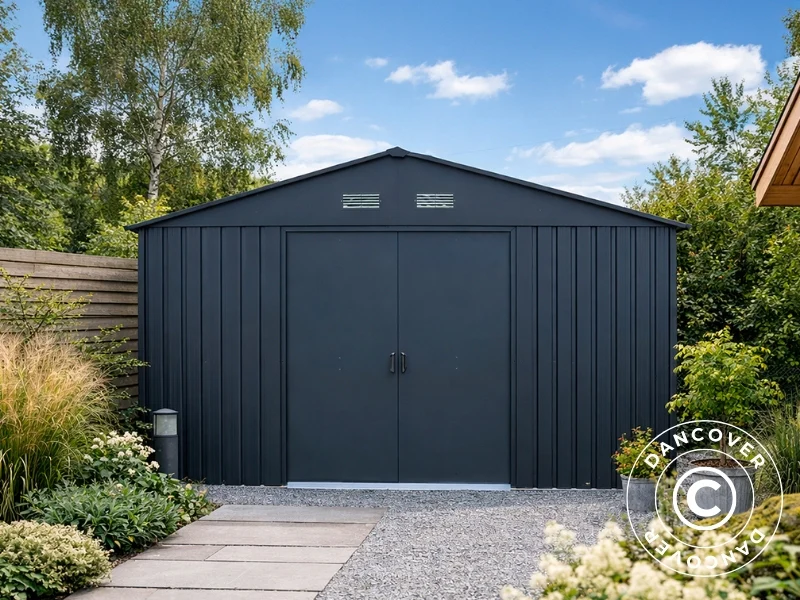 Redskapsbod 3,43x4,52x2,23m, 15,5m², ProShed®, Antrasitt - Image 2