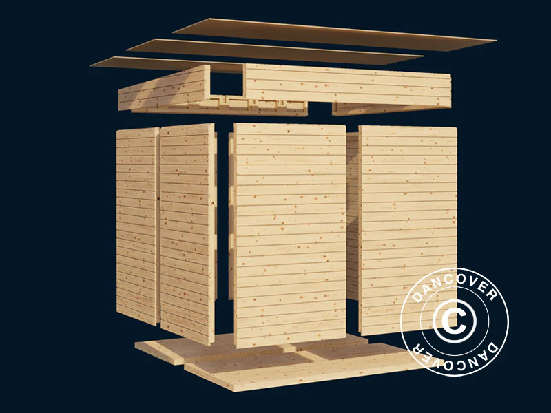 Redskapsbod Bertilo Wallstore Velo, 2,06x1,02x1,35m, 2,1m², Naturlig - Image 9