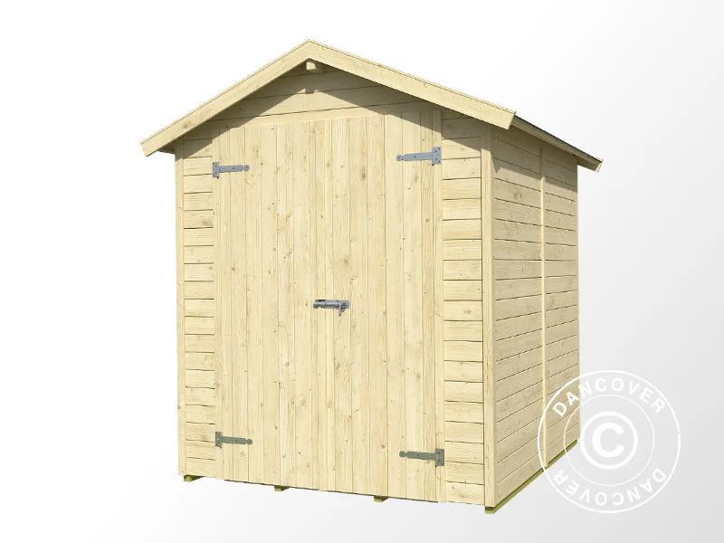 Redskapsbod i tre Heinola 1,7x1,76x2,13m, 13mm, 2,99m², Natur - Image 3