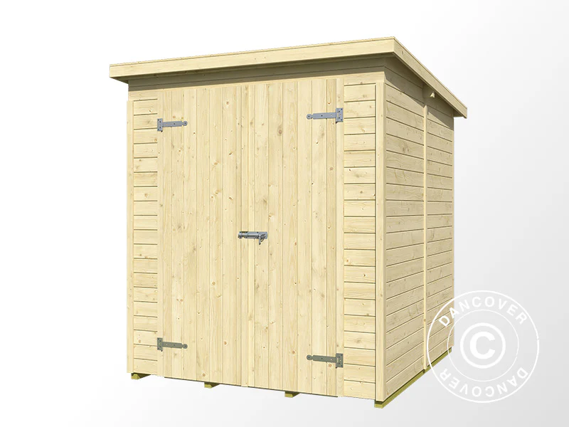 Redskapsbod i tre Ivalo 1,7x1,76x1,99m, 13mm, 2,99m², Natur - Image 3