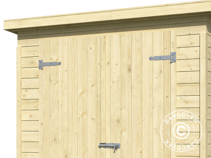 Redskapsbod i tre Ivalo 1,7x1,76x1,99m, 13mm, 2,99m², Natur - Image 4