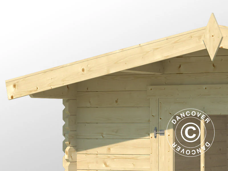 Redskapsbod i tre Oslo 2,92x2,3x2,22m, 28mm, 6,43m², Naturlig - Image 3