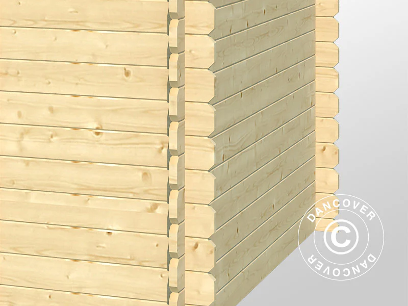 Redskapsbod i tre Oslo 2,92x2,3x2,22m, 28mm, 6,43m², Naturlig - Image 5