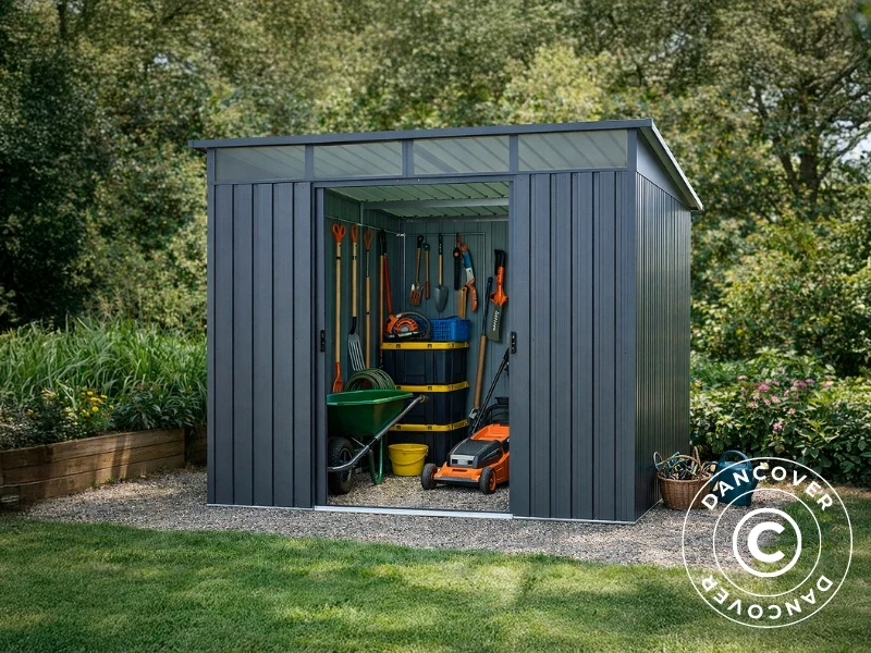 Redskapsbod m/skylight 2,38x2,79x2,02m, 6,6m2, ProShed®, Antrasitt - Image 2