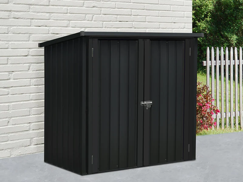 Redskapsbod, metallskap 1,47x0,86x1,34m, 1,26m², ProShed®, Antrasitt - Image 2