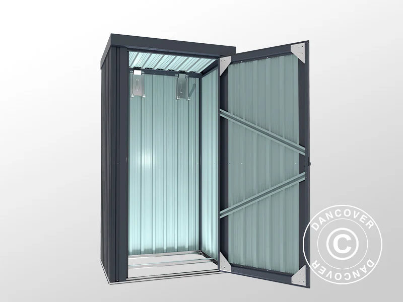 Redskapsbod, stålskap 0,98x0,81x1,8m, 0,79m², ProShed®, Antrasitt - Image 8