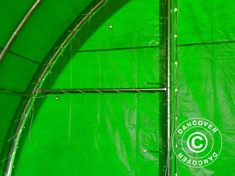 Rundbuehall 9,15x12x4,5m, PVC, Grønn - Image 14