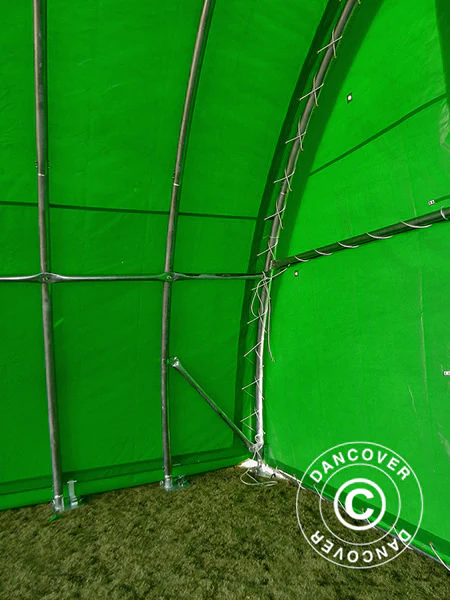 Rundbuehall 9,15x12x4,5m, PVC, Grønn - Image 19