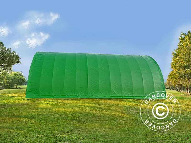 Rundbuehall 9,15x12x4,5m, PVC, Grønn - Image 4