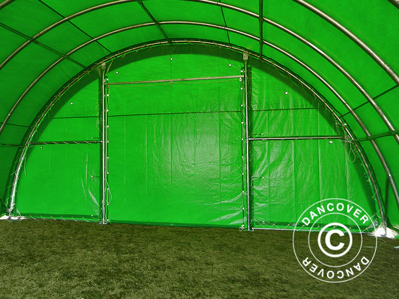 Rundbuehall 9,15x12x4,5m, PVC, Grønn - Image 17