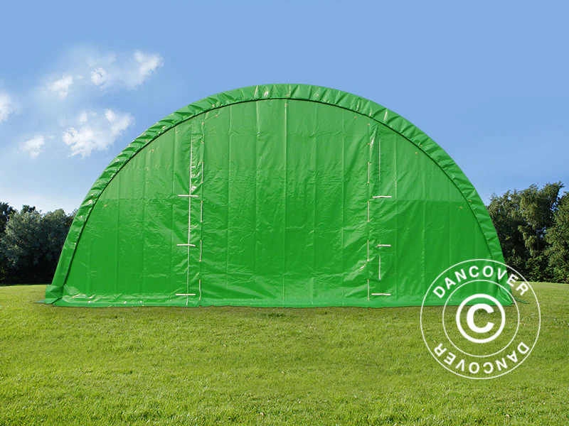 Rundbuehall 9,15x12x4,5m, PVC, Grønn - Image 5