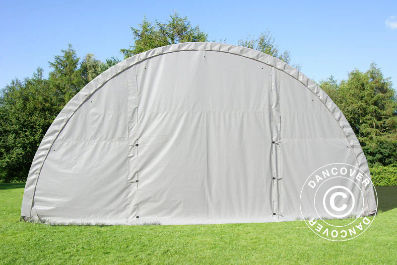 Rundbuehall 9,15x12x4,5m, PVC, Hvit - Image 3