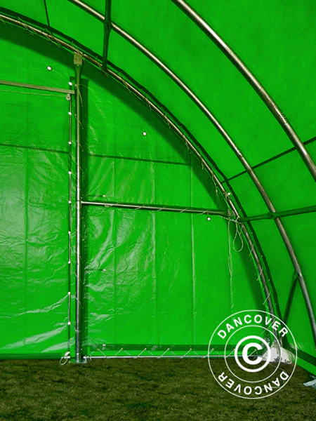 Rundbuehall 9,15x20x4,5m, PVC, Grønn - Image 22