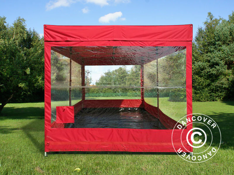 Sammenleggbar garasje FleX Carcover, 3x6m, Rød - Image 3