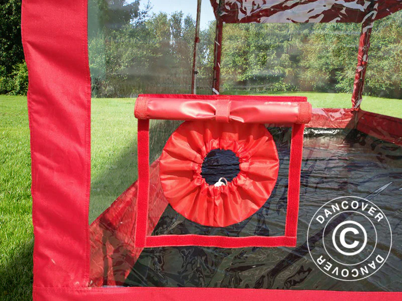 Sammenleggbar garasje FleX Carcover, 3x6m, Rød - Image 4
