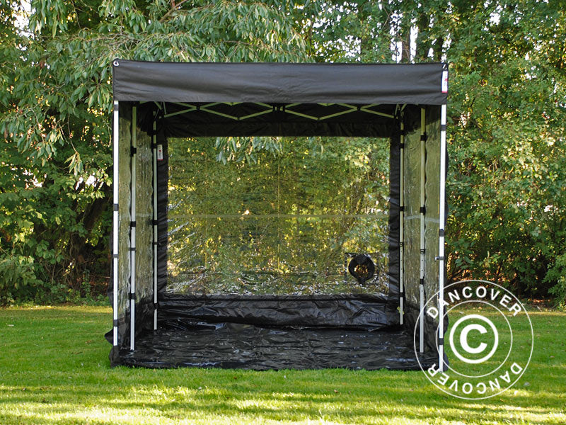 Sammenleggbar garasje FleX Carcover, 3x6m, Svart - Image 8
