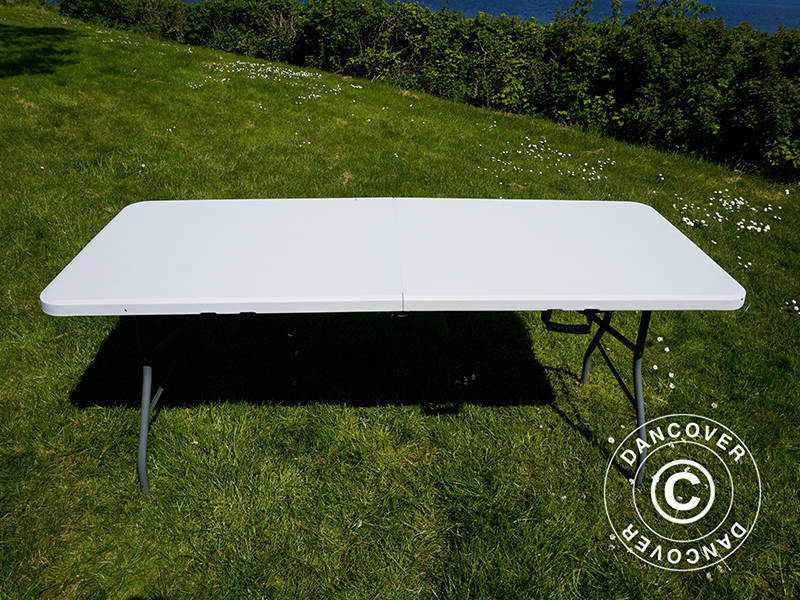 Sammenleggbart bord 180x74x74cm, lys grå (10 stk.) - Image 17