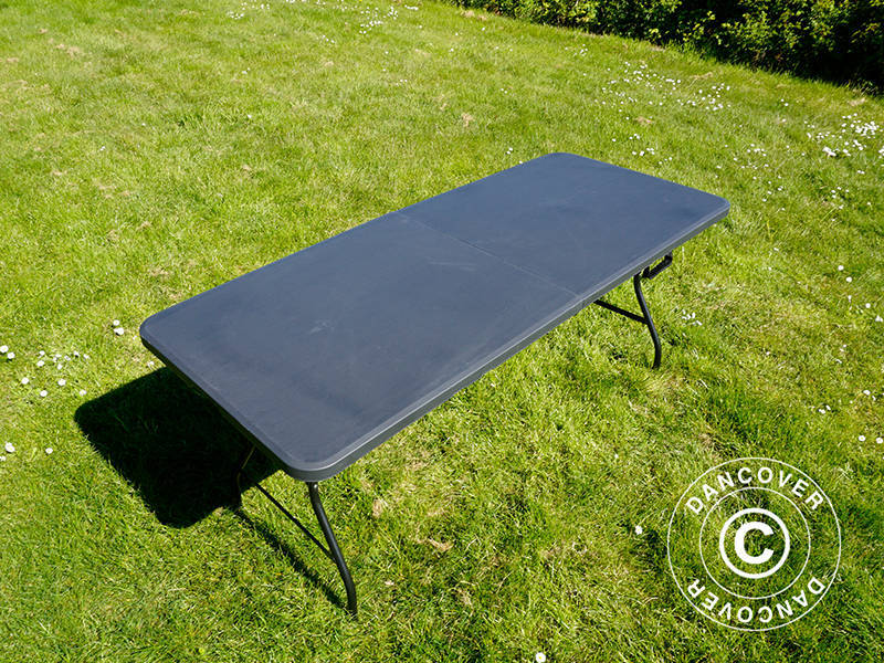 Sammenleggbart bord 180X74X74cm, svart (25 stk.) - Image 16