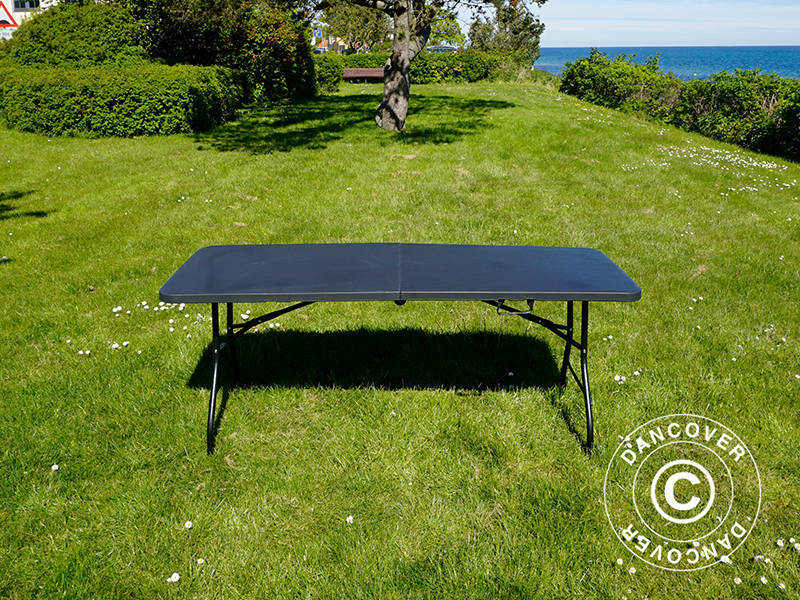 Sammenleggbart bord 180X74X74cm, svart (25 stk.) - Image 17