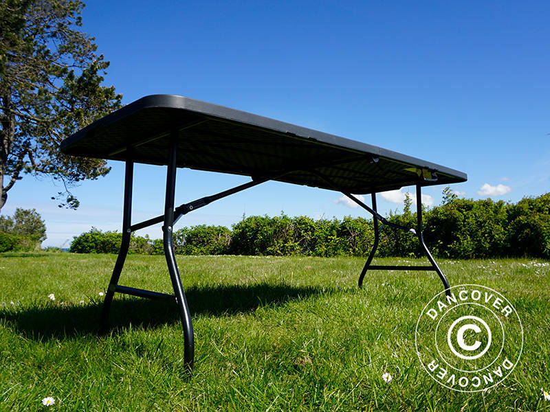 Sammenleggbart bord 180X74X74cm, svart (25 stk.) - Image 19