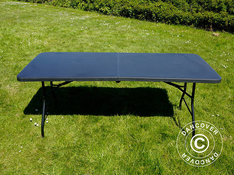 Sammenleggbart bord 180X74X74cm, svart (25 stk.) - Image 20