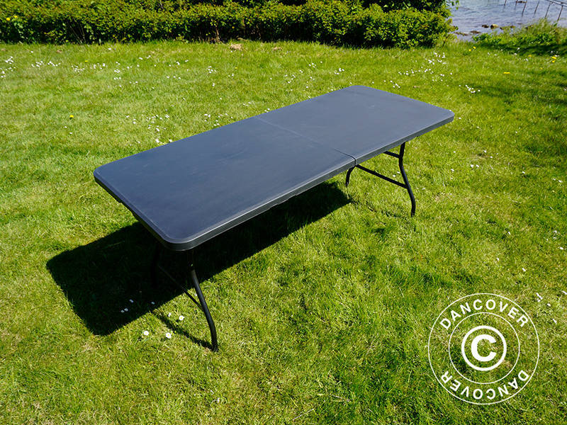 Sammenleggbart bord 180X74X74cm, svart (25 stk.) - Image 22