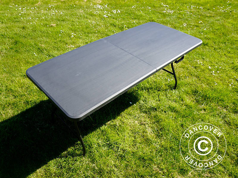 Sammenleggbart bord 180X74X74cm, svart (25 stk.) - Image 5