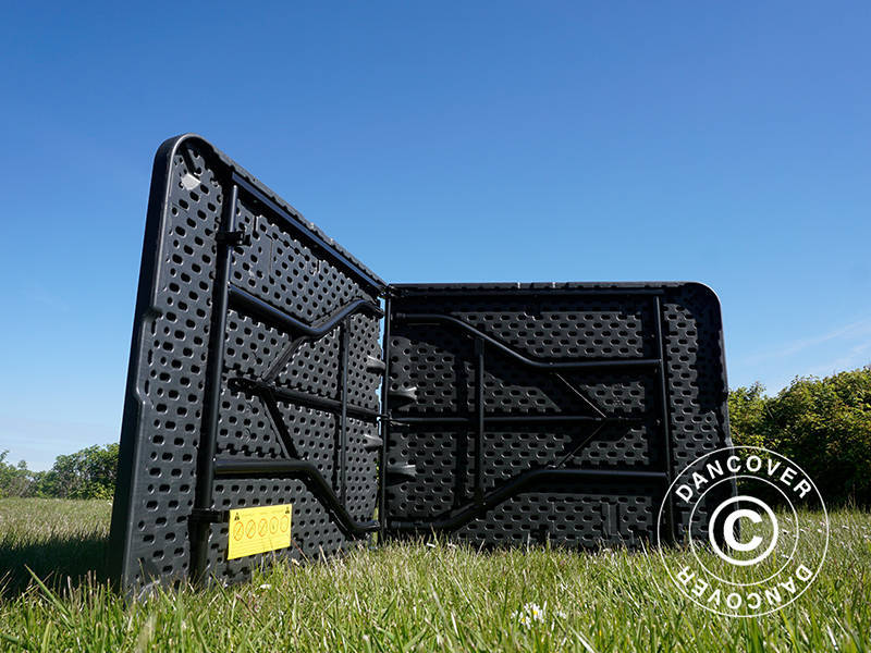 Sammenleggbart bord 180X74X74cm, svart (25 stk.) - Image 7
