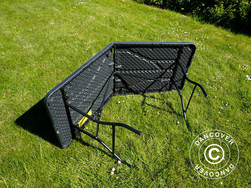 Sammenleggbart bord 180X74X74cm, svart (25 stk.) - Image 9