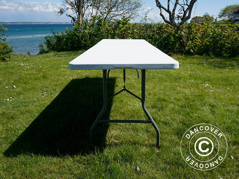 Sammenleggbart bord 240x76x74cm, Lys grå (1 stk.) - Image 16