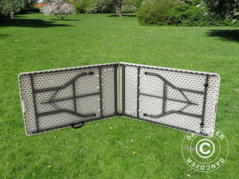 Sammenleggbart bord 240x76x74cm, Lys grå (1 stk.) - Image 33