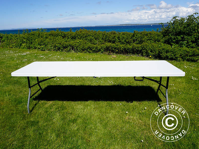 Sammenleggbart bord 240x76x74cm, Lys grå (10 stk.) - Image 11