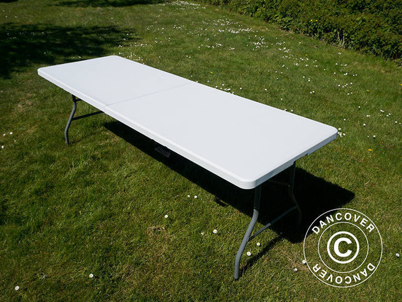Sammenleggbart bord 240x76x74cm, Lys grå (10 stk.) - Image 13
