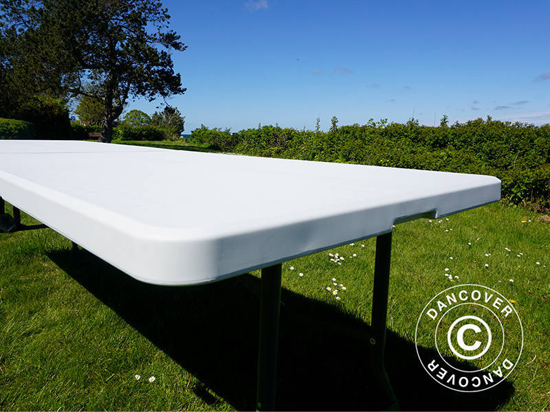 Sammenleggbart bord 240x76x74cm, Lys grå (10 stk.) - Image 18