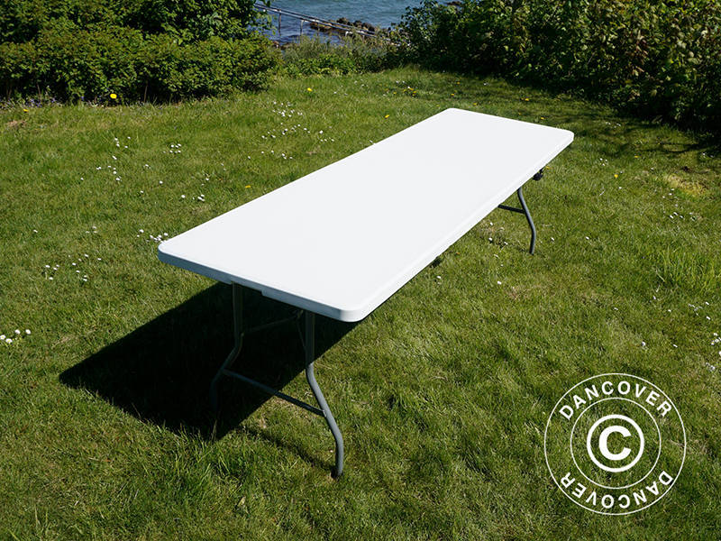 Sammenleggbart bord 240x76x74cm, Lys grå (10 stk.) - Image 20