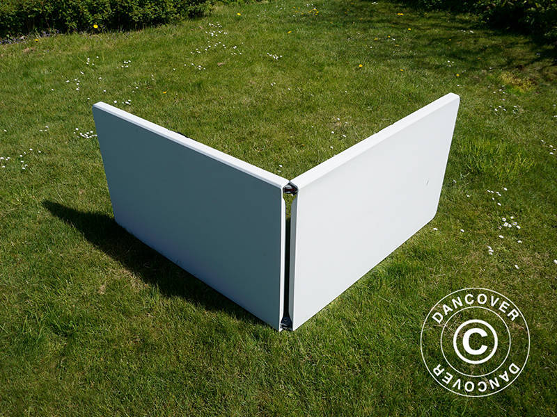 Sammenleggbart bord 240x76x74cm, Lys grå (10 stk.) - Image 7