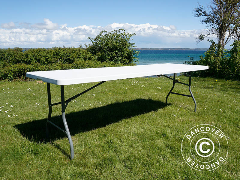 Sammenleggbart bord 240x76x74cm, Lys grå (25 stk.) - Image 12