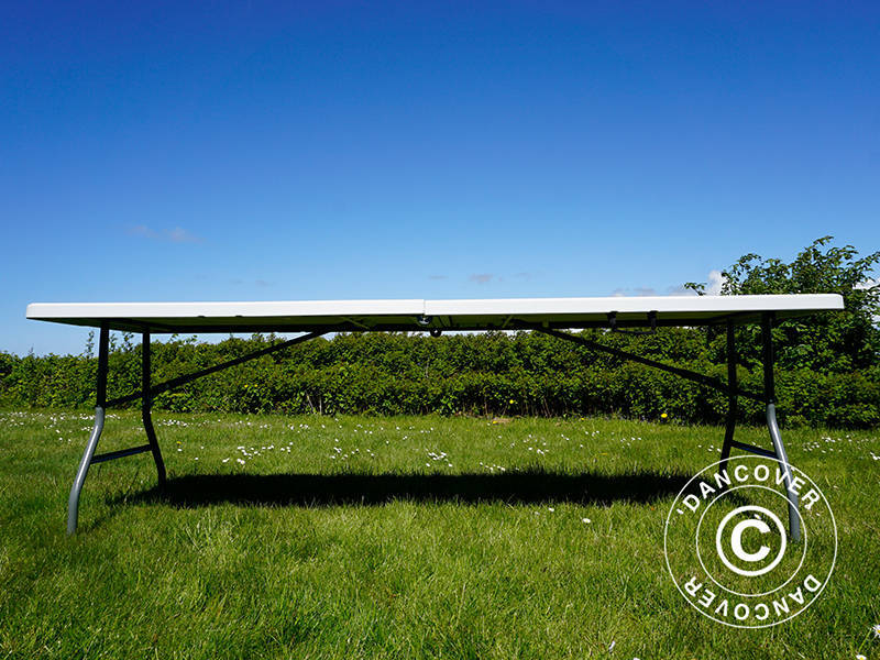 Sammenleggbart bord 240x76x74cm, Lys grå (25 stk.) - Image 15