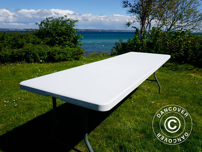 Sammenleggbart bord 240x76x74cm, Lys grå (25 stk.) - Image 17