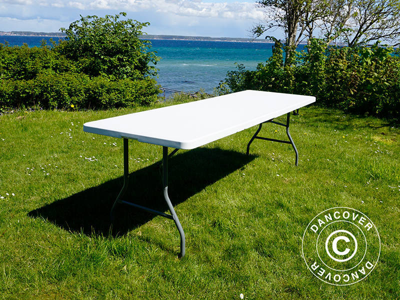 Sammenleggbart bord 240x76x74cm, Lys grå (25 stk.) - Image 23