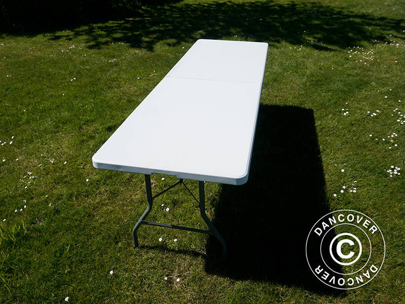 Sammenleggbart bord 240x76x74cm, Lys grå (25 stk.) - Image 24