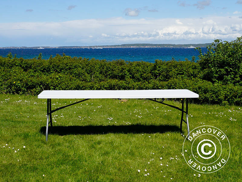 Sammenleggbart bord 240x76x74cm, Lys grå (25 stk.) - Image 26