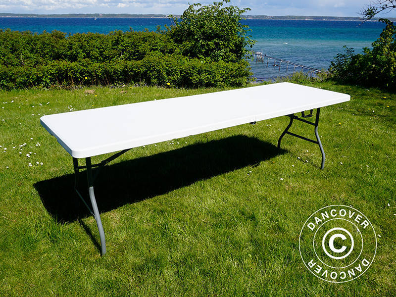 Sammenleggbart bord 240x76x74cm, Lys grå (25 stk.) - Image 27