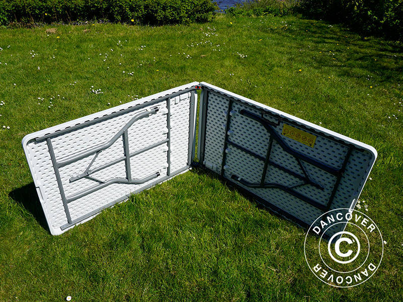 Sammenleggbart bord 240x76x74cm, Lys grå (25 stk.) - Image 30