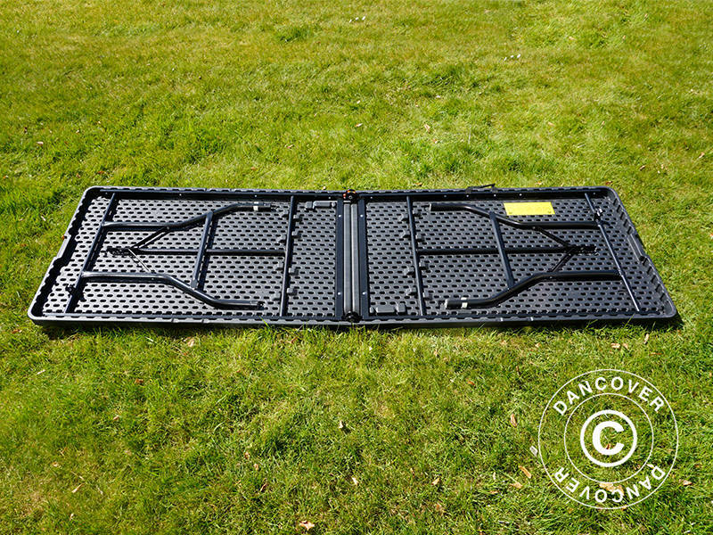 Sammenleggbart bord 240x76x74cm, svart (1 stk.) - Image 27