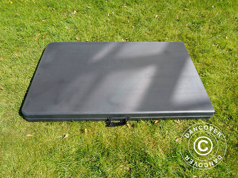 Sammenleggbart bord 240x76x74cm, svart (1 stk.) - Image 7