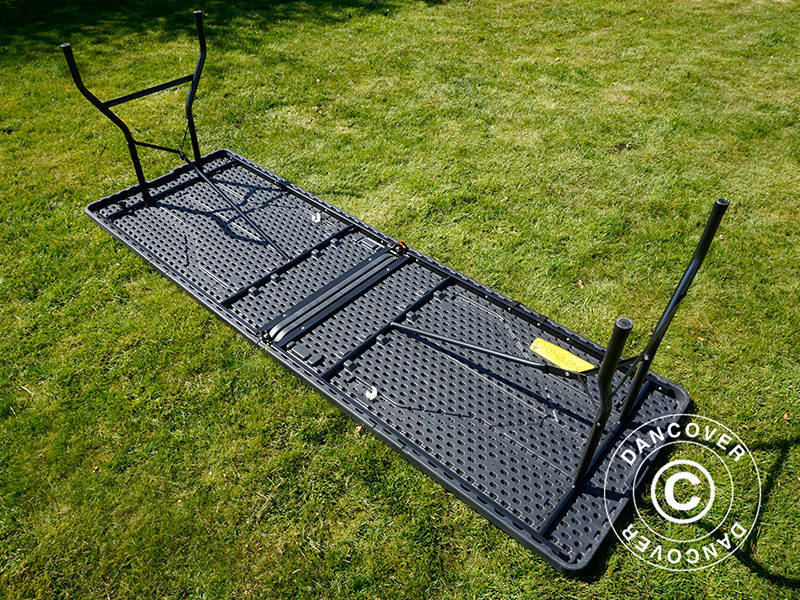 Sammenleggbart bord 240x76x74cm, Svart (25 stk.) - Image 12