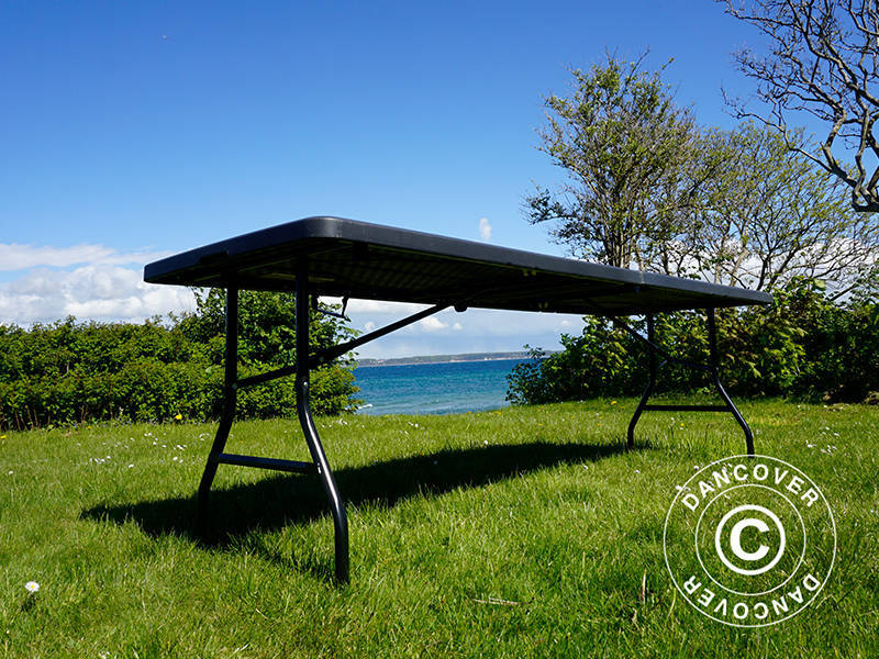 Sammenleggbart bord 240x76x74cm, Svart (25 stk.) - Image 15